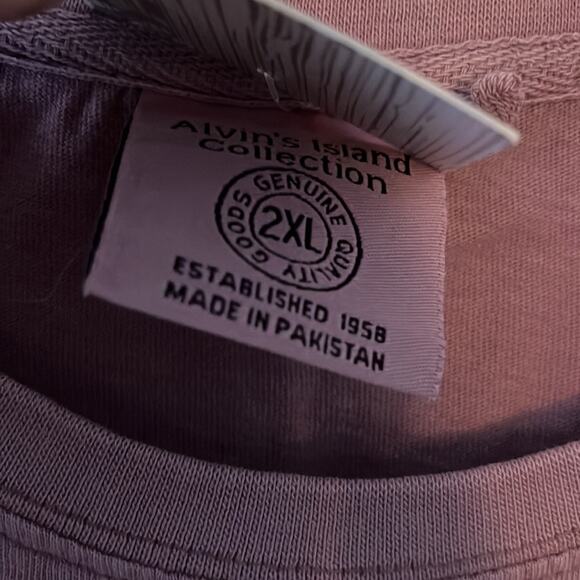 Marco Island Florida Chest Pocket T-Shirt Purple XXL - Picture 4 of 6